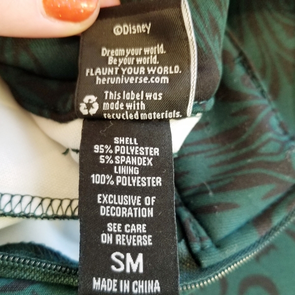 Her Universe Disney The Haunted Mansion Wallpaper Shortalls Cosplay Hot TopicNWT - Picture 12 of 14